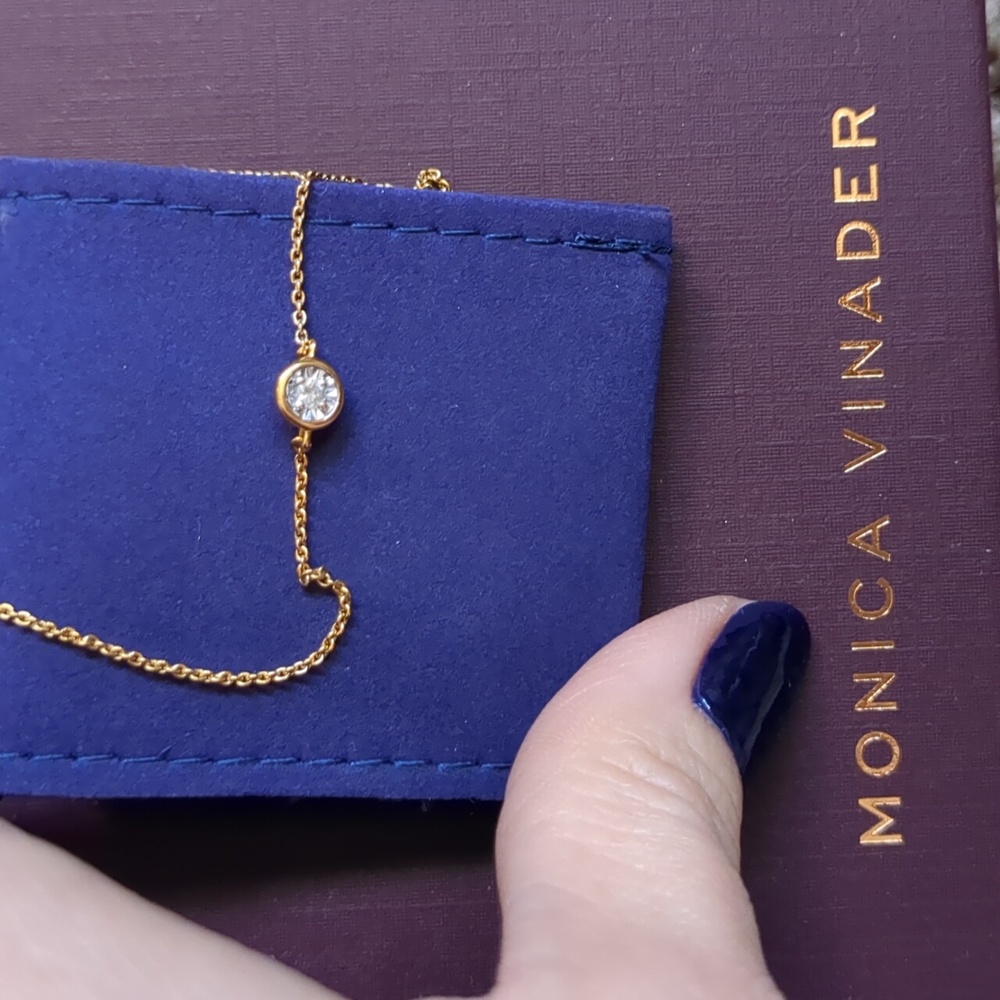 Monica vinader Diamond Solitaire Bracelet - Picture 3 of 5